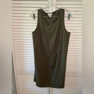 J. Jill Olive Green Sleeveless Dress